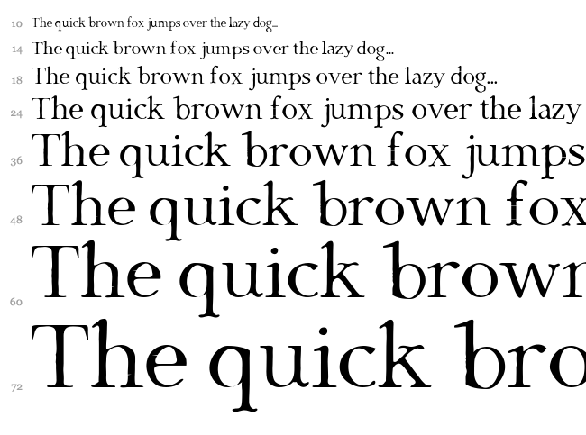 Dark & Black font waterfall
